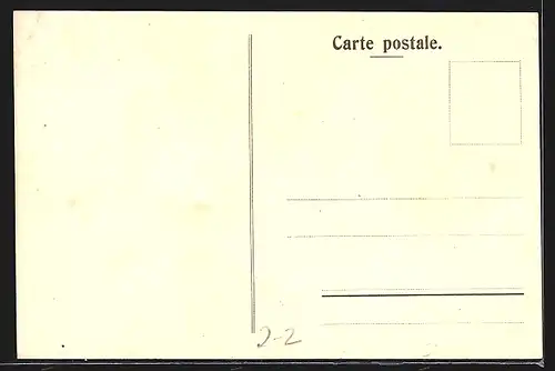 Lithographie Schweizer Briefmarke, Lithografie von Wolf Basel - Kind beim Äpfel sammeln