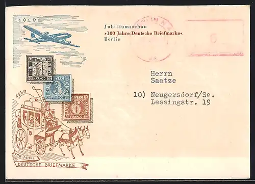 AK Berlin, Jubiläumsschau 100 Jahre Deutsche Briefmarke