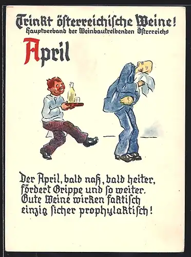 AK Trinkt österreichische Weine!, April, Kalender