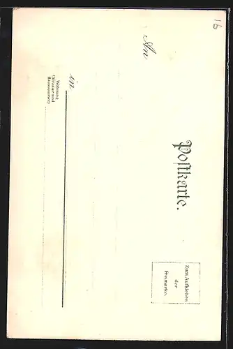 Lithographie Frankfurt a. Main, Eschenheimer Turm mit Pferdebahn, H. Winkelsee