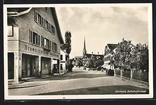 AK Amriswil, Schweizerische Volksbank in der Bahnhofstrasse