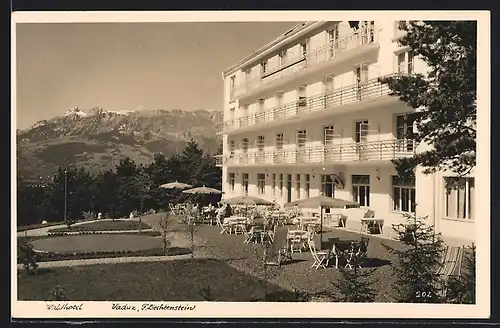 AK Vaduz, Waldhotel mit Garten