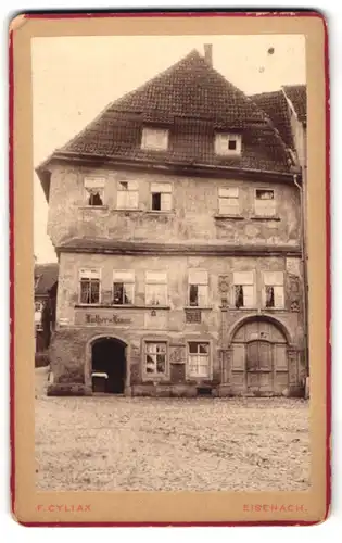 Fotografie F. Cyliax, Eisenach, Ansicht Eisenach, Blick auf das Luther Haus am Lutherplatz 8