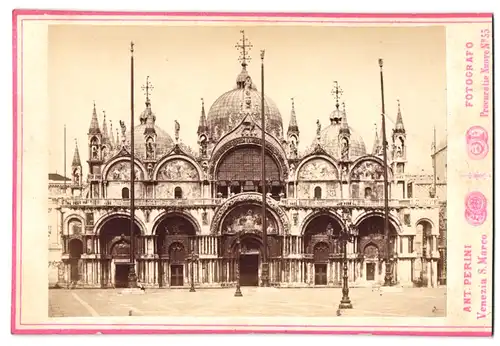 Fotografie Ant. Perini, Venezia, Ansicht Venedig, Blick auf den Markusdom, Chiesa S. Marco