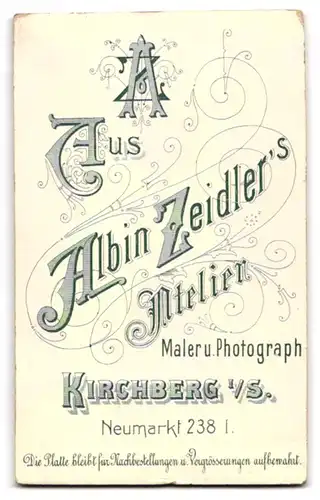 Fotografie Albin Zeidler, Kirchberg i. Sa., Neumarkt 238, Süsses kleines Mädchen mit Pausbäckchen und Kette