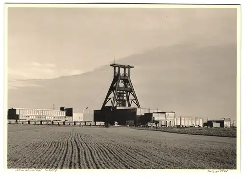 Fotografie AG für Berg und Hüttenbetriebe, Ansicht Salzgitter, Schachtanlage Georg der Grube Haverlahwiese I. Bergbau