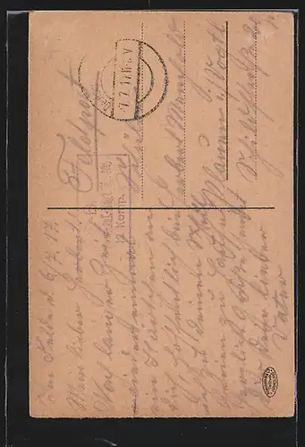 AK Russische Typen, Almosen-Sammler vor einer Kirche