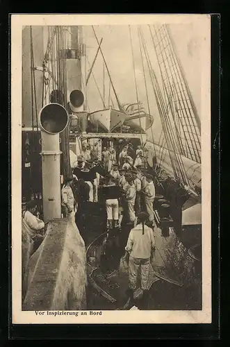 AK Vor Inspizierung an Bord