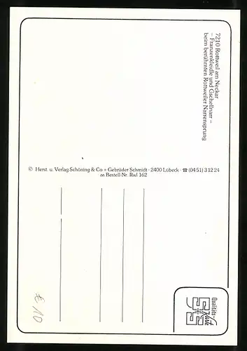 AK Rottweil a. N., Franzenkleidle und Gschellnarr beim Narrensprung