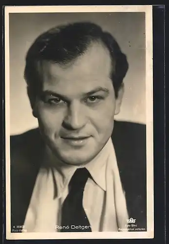 AK Schauspieler René Deltgen mit Krawatte