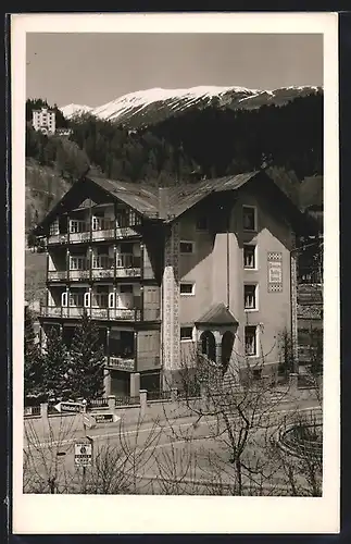AK Davos-Platz, Hotel Pension Heiligkreuz