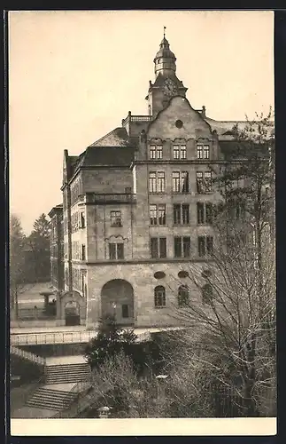 AK Basel, Schulhaus, Kohlenberg 17, 1913