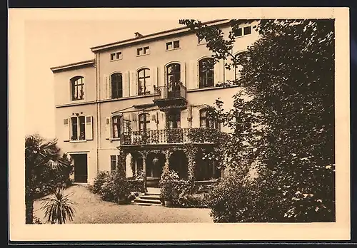 AK Basel, Villa mit Garten, Missionsstrasse 24