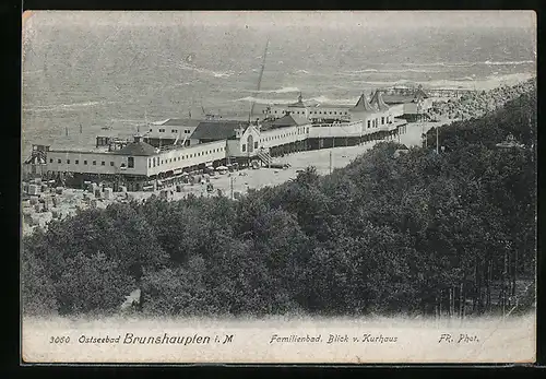 AK Brunshaupten, Familienbad, Blick vom Kurhaus