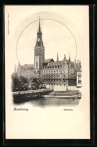 AK Hamburg, Blick aufs Rathaus