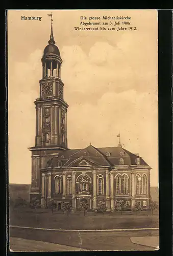 AK Hamburg-Neustadt, Die grosse Michaeliskirche