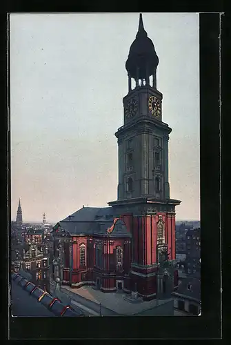 AK Hamburg-Neustadt, Blick zur Michaeliskirche