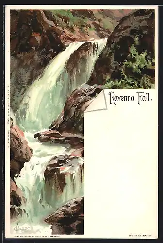 Künstler-AK Carl Biese: Ravenna-Fall