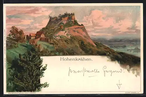 Künstler-AK C.Biese: Hohenkrähen