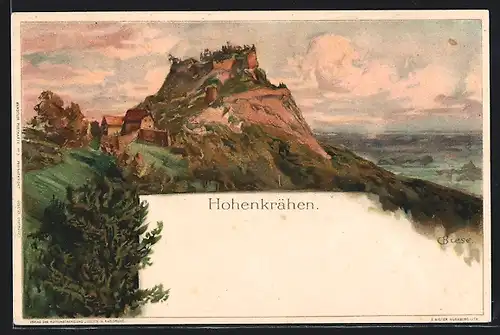 Künstler-AK C.Biese: Hohenkrähen