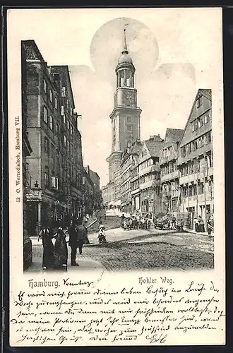 AK Hamburg-Neustadt, Strassenpartie Hohler Weg