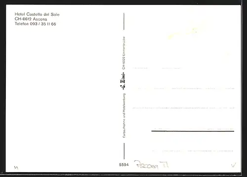 AK Ascona, Hotel Castello del Sole