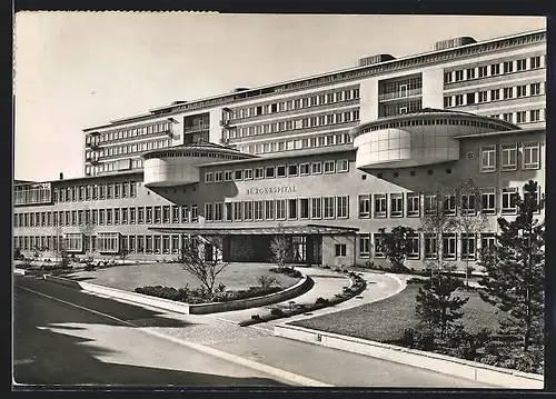 AK Basel, Blick auf das Bürgerspital