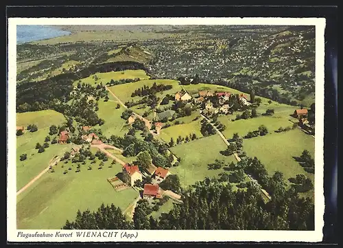 AK Wienacht, Totalansicht, Fliegeraufnahme