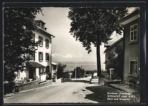 AK Wienacht, Kurhaus Landegg, Blick zum Bodensee