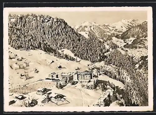 AK Mürren, Fliegeraufnahme vom Palace Hotel