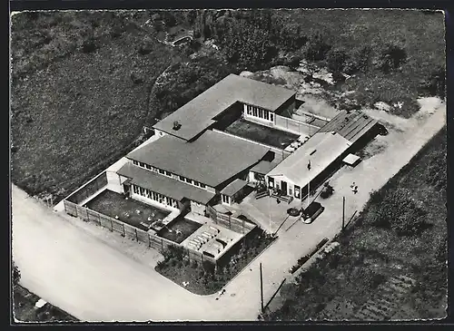 AK Zurzach, Zursacher Thermalquelle vom Flugzeug aus