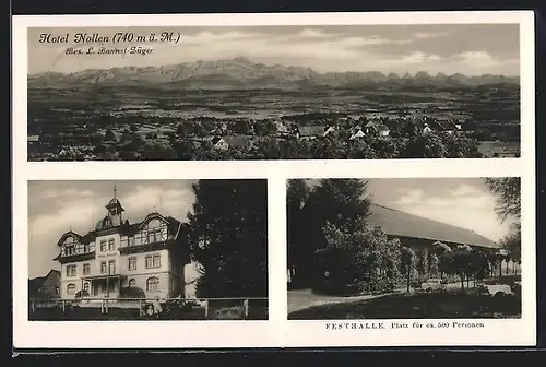 AK Hosenruck, Hotel Nollen, Totalansicht, Festhalle