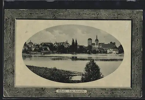 AK Arbon, Blick über den See auf den Ort