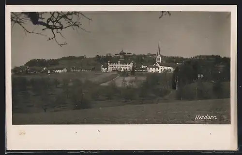 AK Herdern, Ortsansicht aus der Ferne