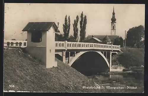 AK St. Margrethen, Rheinbrücke St. Margrethen-Höchst