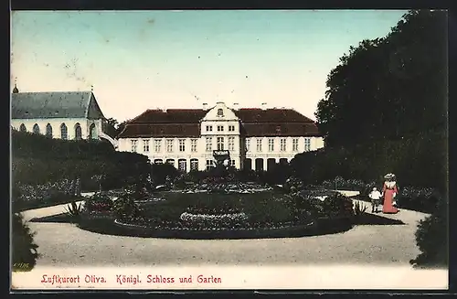AK Oliva, Königl. Schloss und Garten