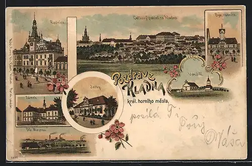 Lithographie Kladno, Radnice, Zámek, Jatky