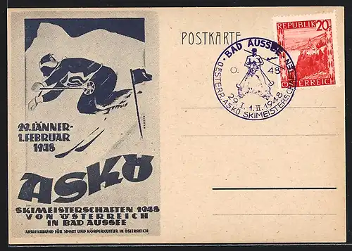 AK Bad Aussee, Asko, Skimeisterschaften 29.Jänner 1.Februar 1948