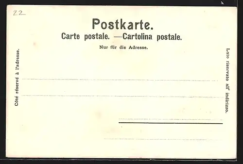 Künstler-AK Basel, Blick auf die alte Rheinbrücke