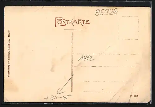 AK Kulmbach-Maintal, Ortsansicht bei Hochwasser 1909