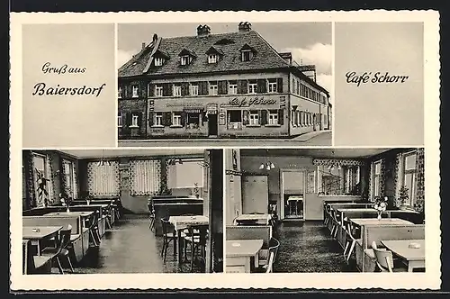 AK Baiersdorf, Am Café Schorr, Innenansicht