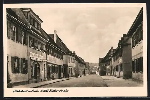 AK Höchstadt a. Aisch, blick in die Strasse