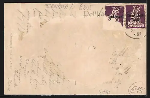 AK Mosbach, Strassenpartie, Ortsansicht