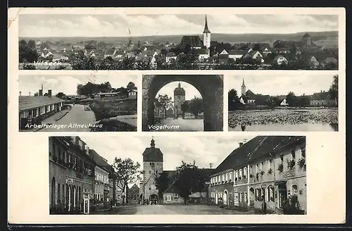 AK Vilseck, Reichsarbeitsdienstlager Altneuhaus, Vogelturm, Ortsansicht