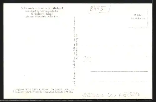 AK Wernberg / Obpf., Schlenzkurheim St. Michael, Totalansicht