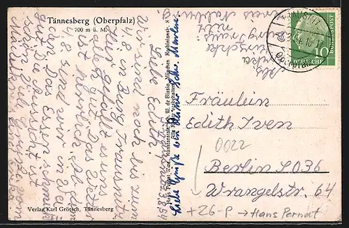 AK Tännesberg /Oberpfalz, Teilansicht