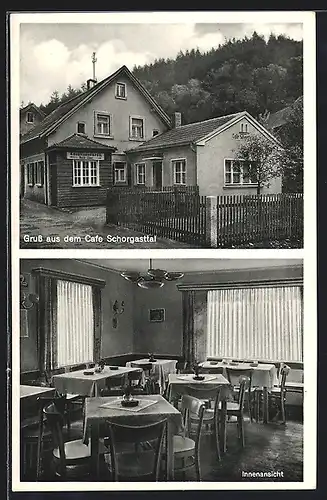 AK Wirsberg b. Neuenmarkt, Cafe Schorgasttal, Inh. M. Ellner, Innenansicht