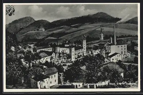 AK Sattelpeilnstein, Schluss u. Brauerei Schauer