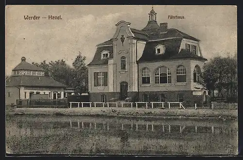 AK Werder /Havel, Blick auf das Fährhaus