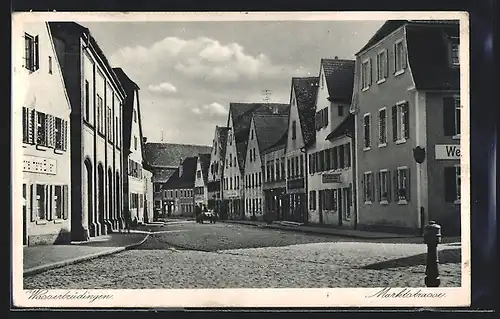 AK Wassertrüdingen, Blick in die Marktstrasse